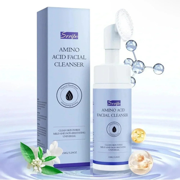 Amino Acid Foaming Cleanser, Gentle Face Wash and Makeup Remover, Oil-Free - Picture 1 of 2
